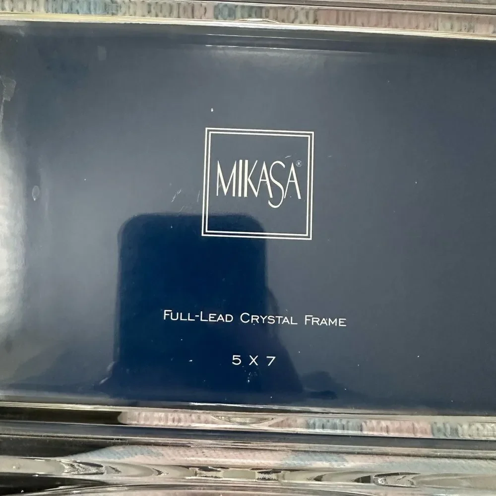 *Mikasa* Full Lead Crystal Photo Frame - Holds 5x7”